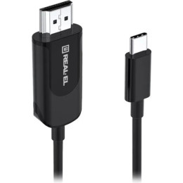 Кабель REAL-EL CHD-180 HDMI - USB Type-C (M/M) 1.8 м Black (EL123500044)