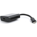 Адаптер Cablexpert USB Type C - HDMI (M/F) 0.15 м Black (A-CM-HDMIF-01)