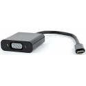 Адаптер Cablexpert USB Type-C - VGA (M/F) 0.15 м Черный (AB-CM-VGAF-01)