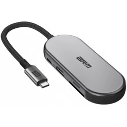 USB HUB ArmorStandart Type-C to HD4K+LAN+PD+2USB+TF/SDcard Gray (ARM69365) 2