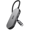 USB HUB ArmorStandart Type-C to HD4K+LAN+PD+2USB+TF/SDcard Gray (ARM69365)