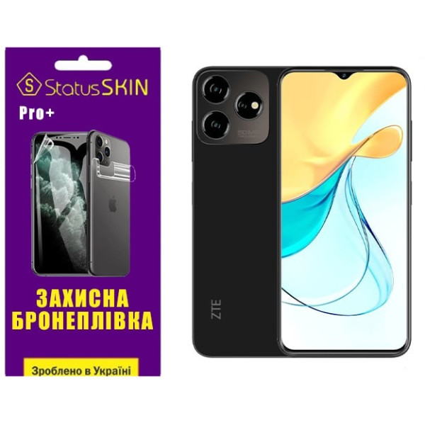 Полиуретановая пленка StatusSKIN Pro+ для ZTE Blade V50 Design 4G Глянцевая