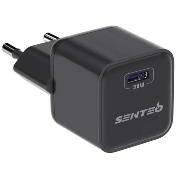 Мережевий зарядний пристрій SENTEO Z-09 1Port USB-C PD 30W Black