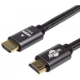 Кабель Atcom Premium HDMI-HDMI V 2.1 (M/M) 4К 5 м Black (AT23785)