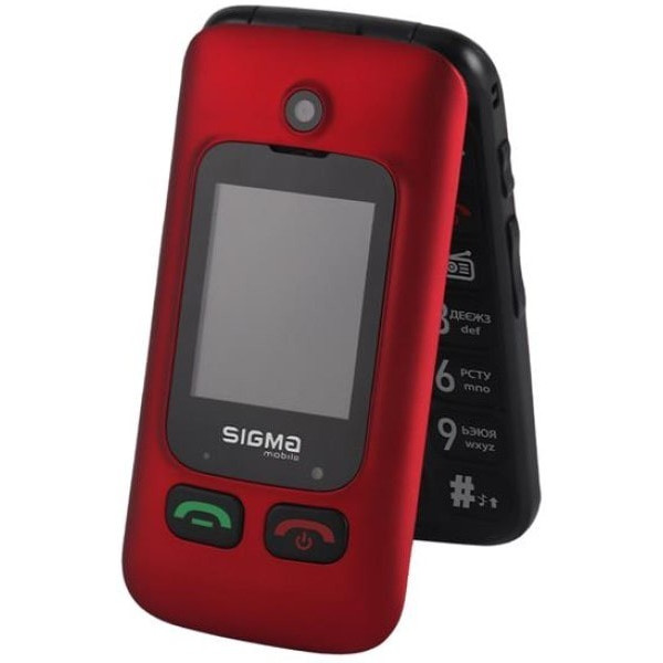 Телефон Sigma Comfort 50 Shell Type-C Dual Sim Red/Black