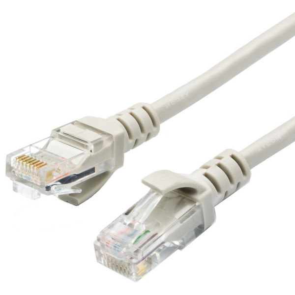 Патч-корд Atcom Geplink UTP Cat.5e 26AWG 1 м Серый (GL8001)