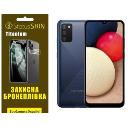 Полиуретановая пленка StatusSKIN Titanium для Samsung A02s A025 Глянцевая