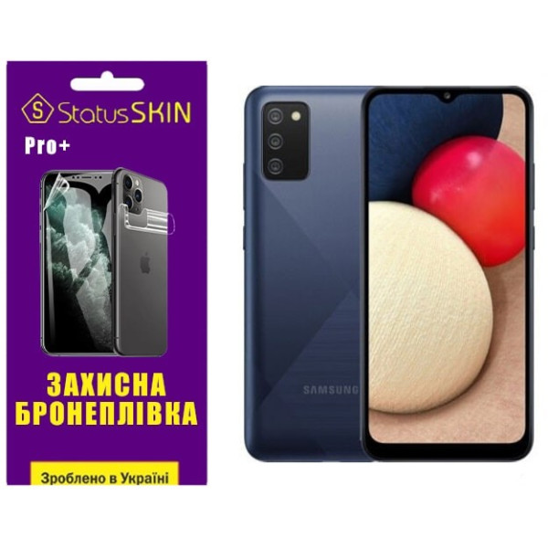 Полиуретановая пленка StatusSKIN Pro+ для Samsung A02s A025 Глянцевая