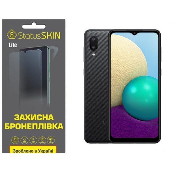 Полиуретановая пленка StatusSKIN Lite для Samsung A02 A022 Глянцевая