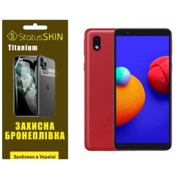Полиуретановая пленка StatusSKIN Titanium для Samsung A01 Core A013/M01 Core M013 Глянцевая