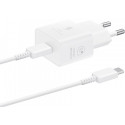 Мережевий зарядний пристрій Samsung 25W Travel Adapter + cable Type-C White (EP-T2510XWEGEU)