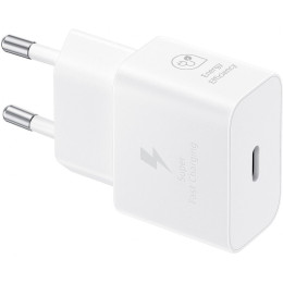 Мережевий зарядний пристрій Samsung 25W Travel Adapter + cable Type-C White (EP-T2510XWEGEU)