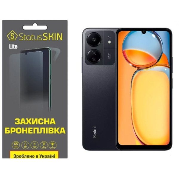 Поліуретанова плівка StatusSKIN Lite на екран Xiaomi Redmi 13C/Poco C65 Глянцева
