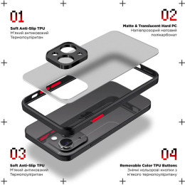 Панель ArmorStandart Frosted Matte для Xiaomi Redmi Note 13 5G Black
