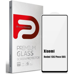Защитное стекло ArmorStandart Icon для Xiaomi Redmi 13C 4G/Poco C65 Black (ARM73152) 2