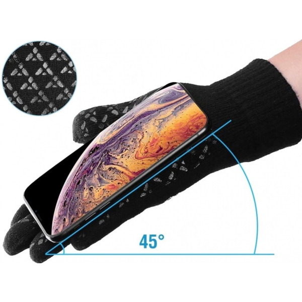 Рукавички для сенсорних екранів ArmorStandart Melange Black size XL