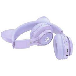 Bluetooth-гарнітура Hoco W39 Cat Ear Kids BT Purple