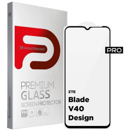 Захисне скло ArmorStandart для ZTE Blade V40 Design Black 2