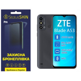 Поліуретанова плівка StatusSKIN Pro на екран ZTE Blade A53 Матова