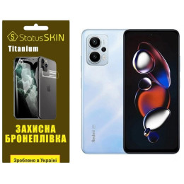 Поліуретанова плівка StatusSKIN Titanium на екран Xiaomi Redmi Note 12T Pro Глянцева