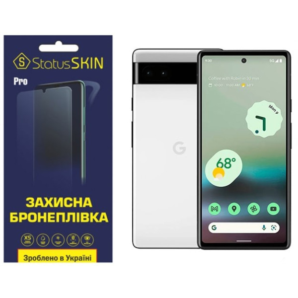 Полиуретановая пленка StatusSKIN Pro на экран Google Pixel 6a Глянцевая