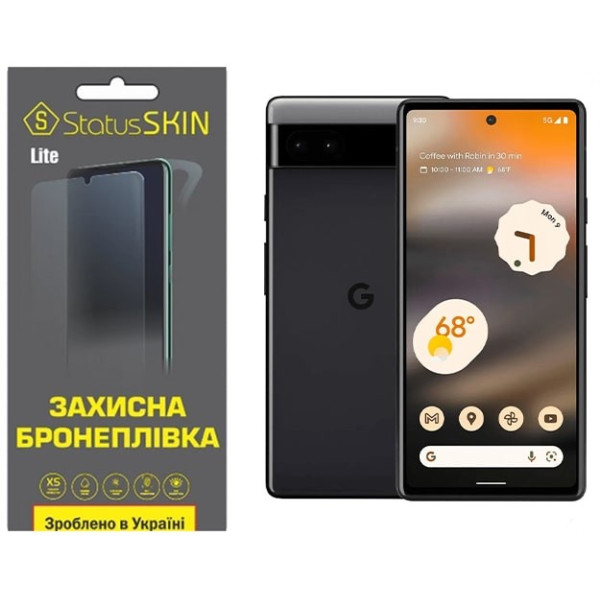 Полиуретановая пленка StatusSKIN Lite на экран Google Pixel 6a Матовая