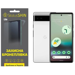 Полиуретановая пленка StatusSKIN Lite на экран Google Pixel 6a Глянцевая