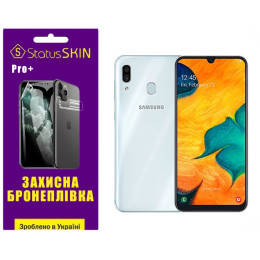 Полиуретановая пленка StatusSKIN Pro+ на экран Samsung A30 A305 Глянцевая