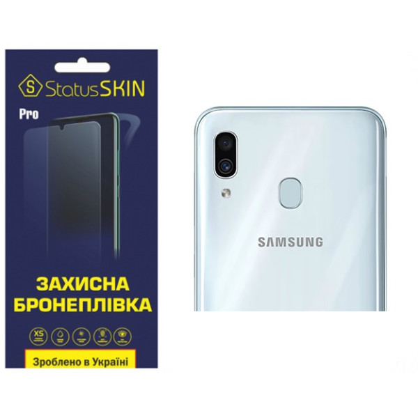 Полиуретановая пленка StatusSKIN Pro на камеру Samsung A30 A305 Глянцевая