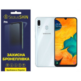 Полиуретановая пленка StatusSKIN Pro на экран Samsung A30 A305 Глянцевая