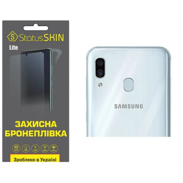 Полиуретановая пленка StatusSKIN Lite на камеру Samsung A30 A305 Глянцевая