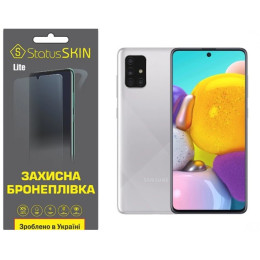Полиуретановая пленка StatusSKIN Lite на экран Samsung A71 A715 Глянцевая