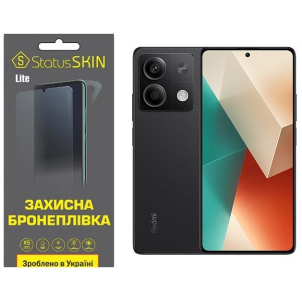 Полиуретановая пленка StatusSKIN Lite на экран Xiaomi Redmi Note 13 5G Глянцевая