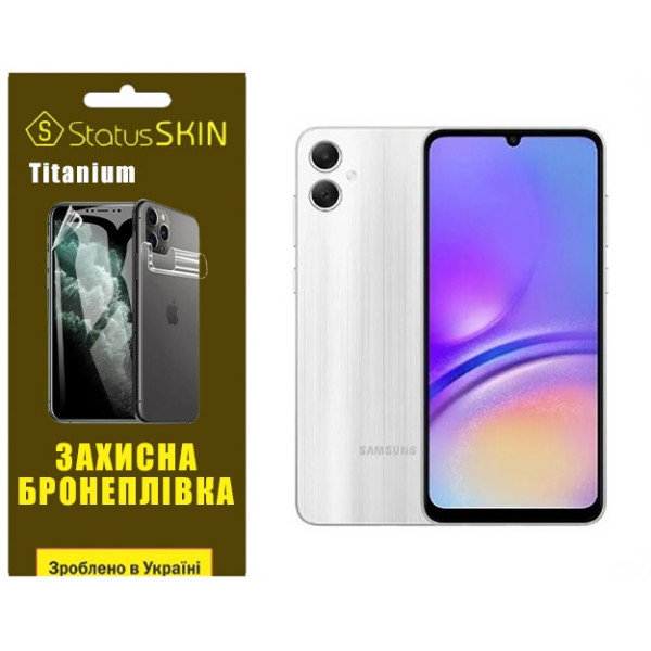 Полиуретановая пленка StatusSKIN Titanium на экран Samsung A05 A055 Глянцевая