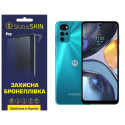 Полиуретановая пленка StatusSKIN Pro на экран Motorola G22 Глянцевая
