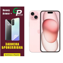 Поліуретанова плівка GP Heavy Armor Plus на екран iPhone 15 Plus Глянцева