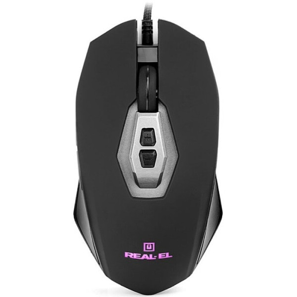 Мишка REAL-EL RM-525 USB Black (EL123200029)