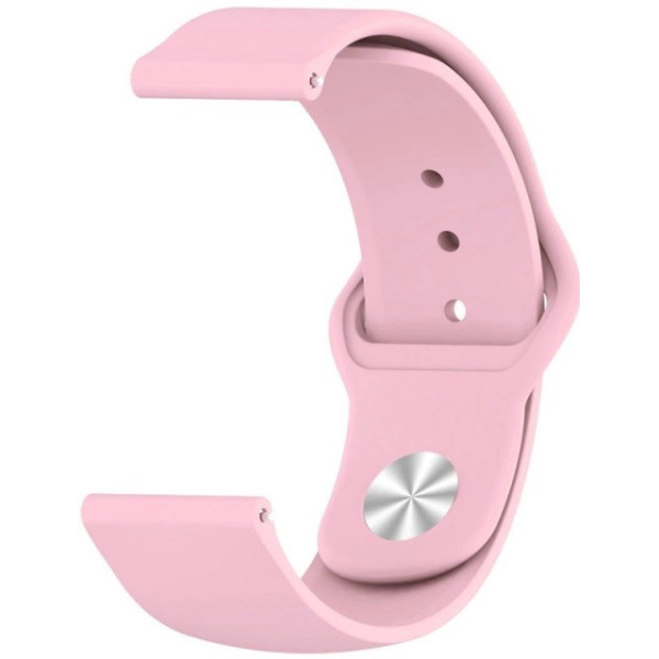 Ремінець Silicone для Samsung Watch Active/Galaxy S4 42mm/Gear S2/Xiaomi Amazfit (20mm) Pink