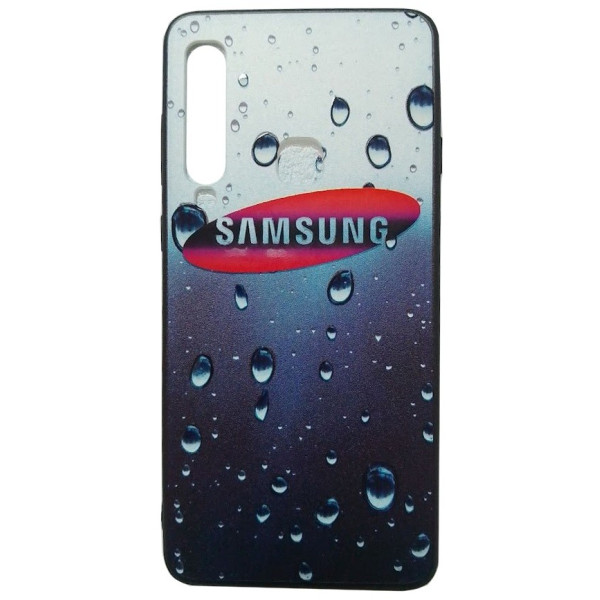 Чехол силиконовый Капли воды для Samsung A9 2018 A920 White/Black