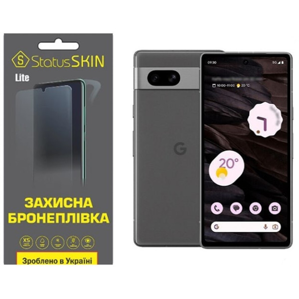 Полиуретановая пленка StatusSKIN Lite на экран Google Pixel 7a Глянцевая