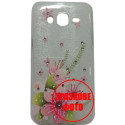 Чехол силиконовый с цветами для Samsung J5 2017 J530 Lilies Pink