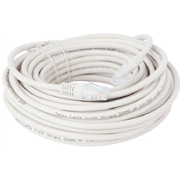 Патч-корд Tecro UTP-RJ45-1500 RJ45 Cat.5e 15m Серый