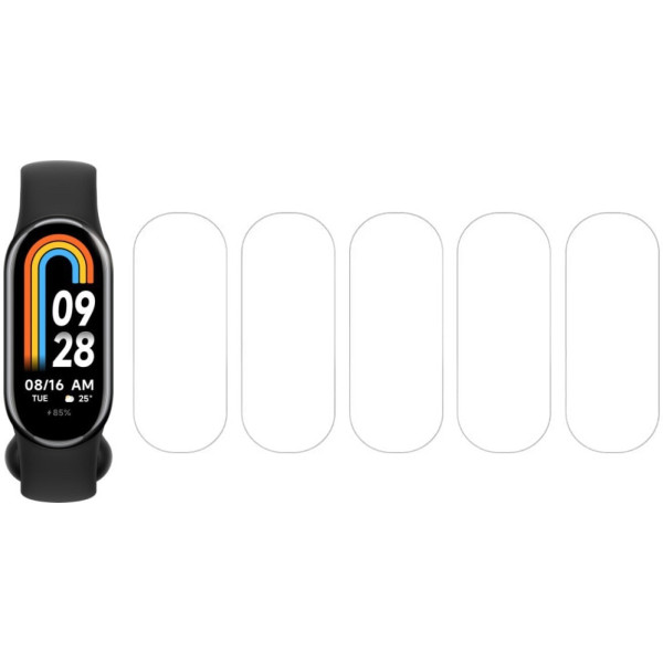 Набор защитных гидрогелевых матовых пленок DM для Xiaomi Mi Band 8/9 (5 шт)