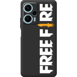 Чехол Boxface для Xiaomi Redmi Note 12 Turbo/Poco F5 5G Free Fire White Logo