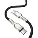 Кабель Baseus Cafule Series Metal Type-C to Type-C 100W 1m Black (CATJK-C01)