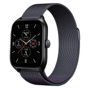 Магнитный ремешок Миланская петля для смарт-часов Samsung/Amazfit/Huawei (20mm) Space Gray