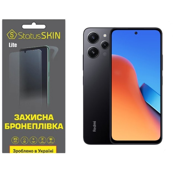 Полиуретановая пленка StatusSKIN Lite на экран Xiaomi Redmi 12/Poco M6 Pro 5G Глянцевая