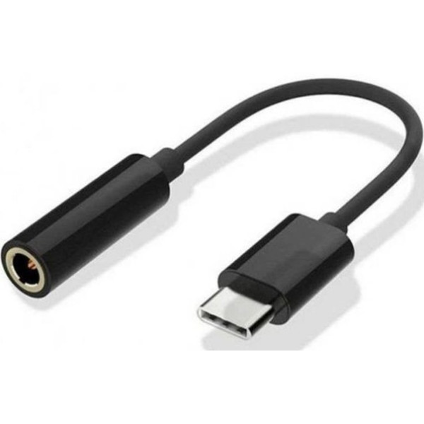 Перехідник Atcom Type-C to 3.5mm (M/F) 0.1m Black (15035)