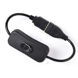 USB кабель Woopower Male to Female Switch 28 см Black