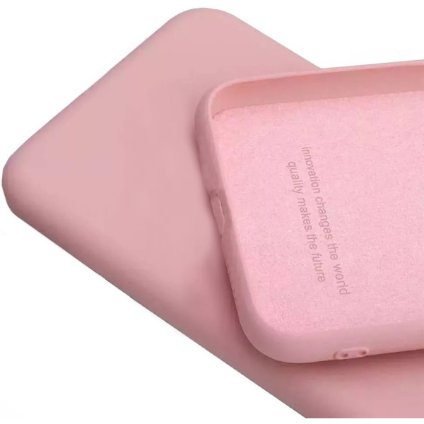 Чехол Anomaly Silicone (с микрофиброй) для Samsung A34 5G A346 Sand Pink